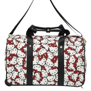 LAST CHANCE Sanrio Hello Kitty All-over Print Rolling Duffel Travel Bag